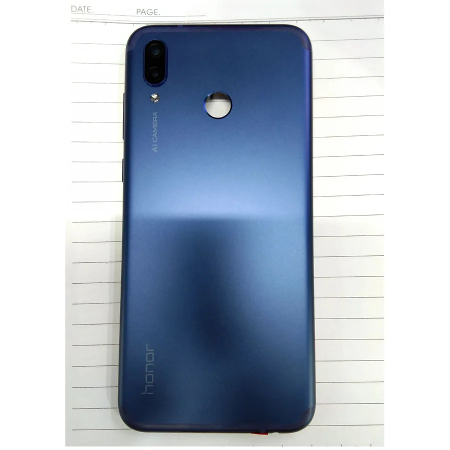 Blue huawei honor play, задняя крышка для батареи, крышка для двери, Задняя стеклянная крышка корпуса, чехол 6,", huawei honor play, крышка для батареи+ объем питания le - Цвет: Blue