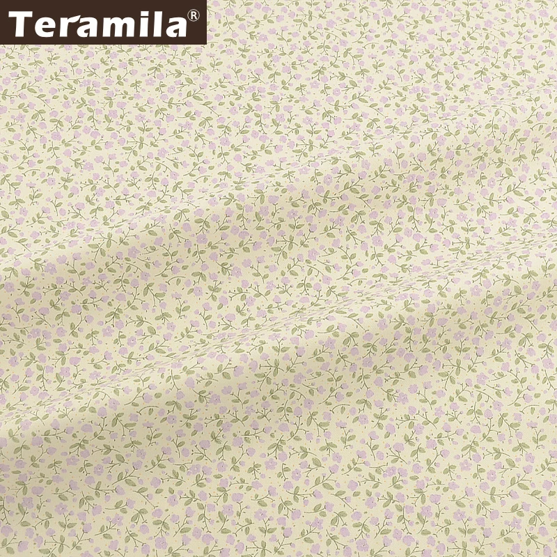 Teramila хлопок Flroal ткань Tecido шитье лоскутное Tela DIY Ручная работа Tissus Au метр платье простыня детская одежда одеяла