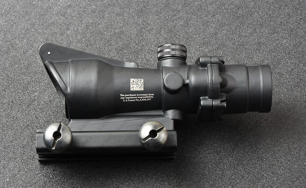 Тактический trijicon acog Стиль 4x32 винтовки прицел с 20 мм Пикатинни Вивер рейку База M5858