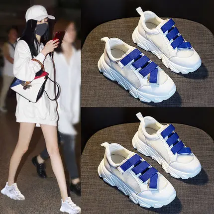 Новая весенняя женская обувь летние модели белые туфли в старом стиле спортивная