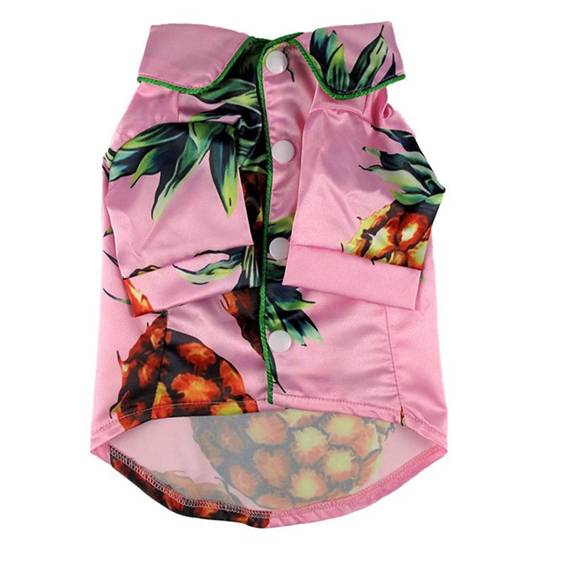 [MPK Store] Летний костюм для собак с изображением ананаса, Гавайского дизайна, французский бульдог, летняя одежда с английским бульдогом, летняя одежда для собак