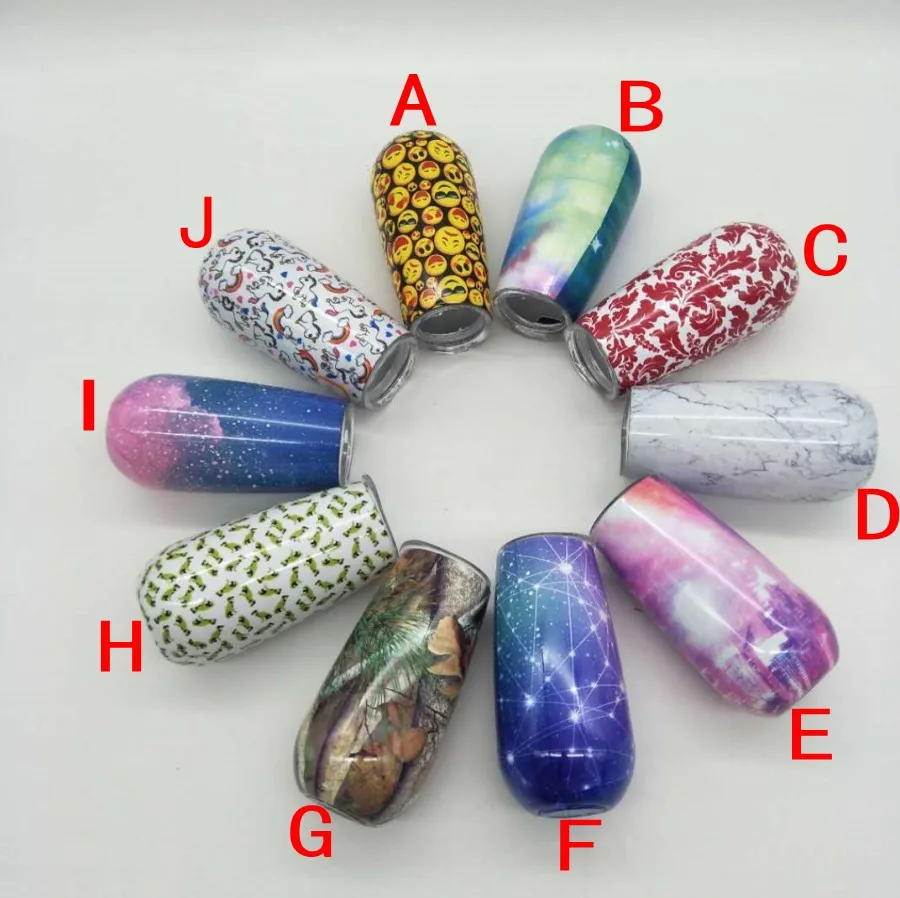 6 унций флейта вина стеклянная кружка из нержавеющей стали с двойными стенками