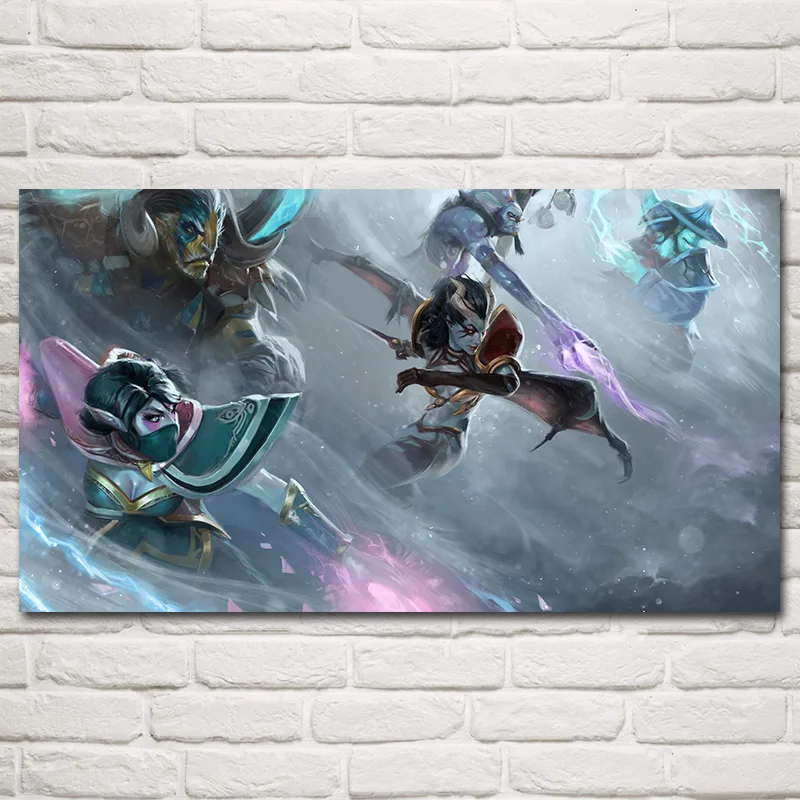 FOOCAME Dota 2 видео игры плакат шелк художественные принты украшения настенные картины для гостиной декоративные картины спальни