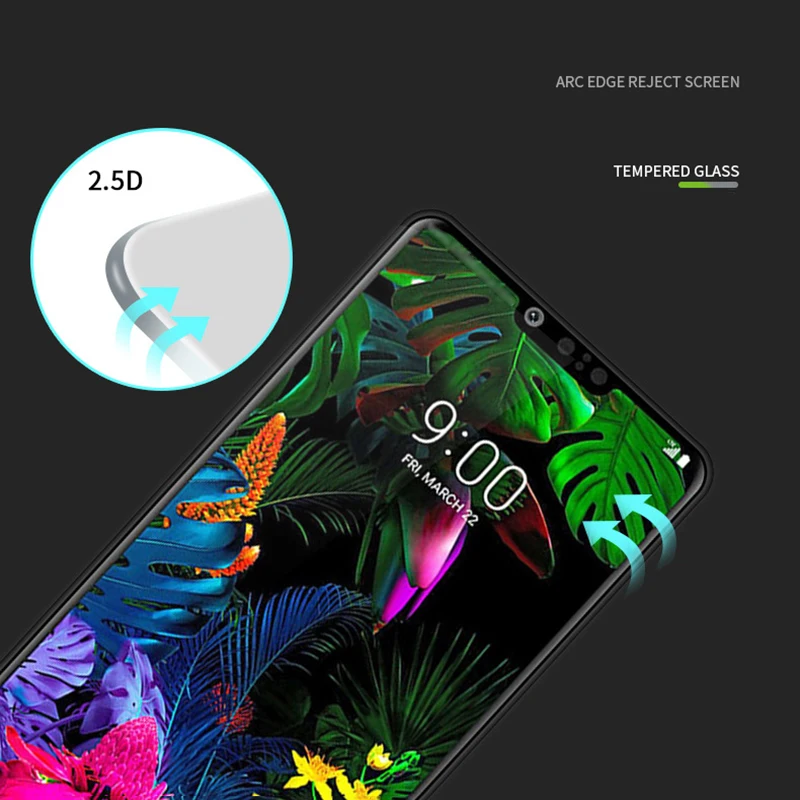 Full cover tempered glass for LG G8 ThinQ screen protectors for LG V20 V30 V40 Thinq q6 g6 K10 K8 protective glas film