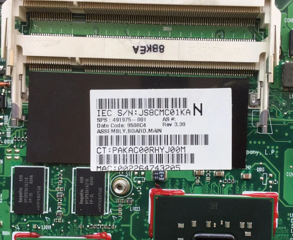491976-001 для hp compaq 6531S 6730S материнская плата для ноутбука PM45 DDR2 протестирована ОК