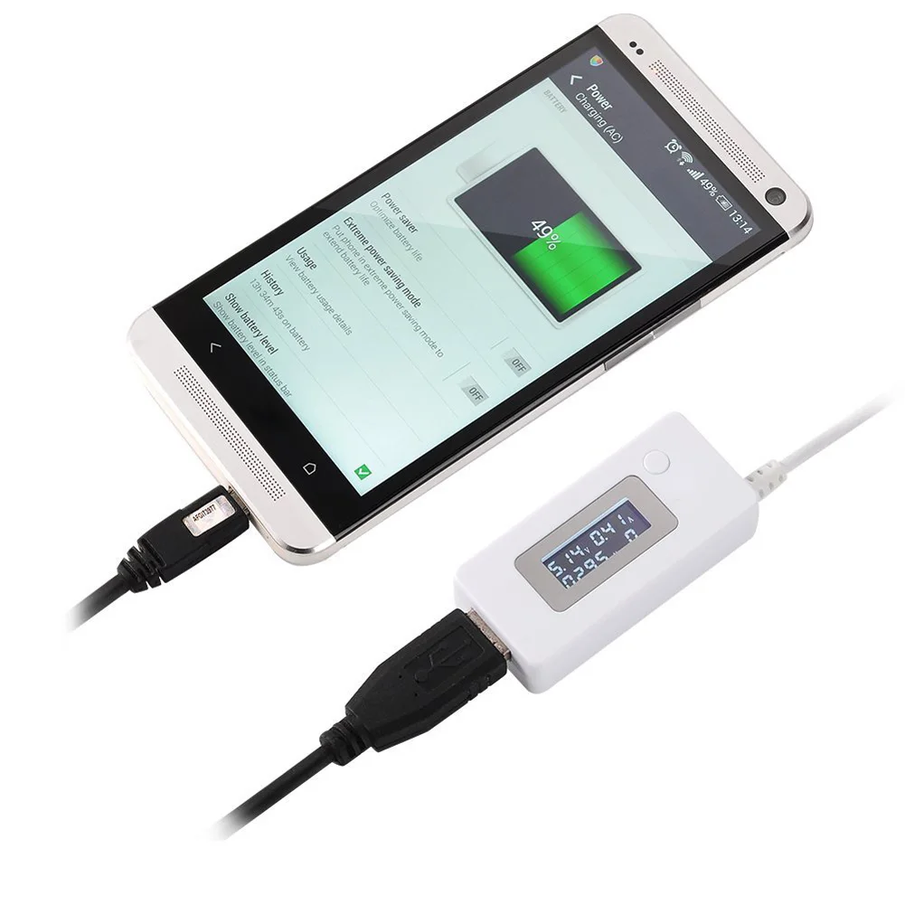 Портативный USB тестер с ЖК дисплеем измеритель емкости и тока для зарядного