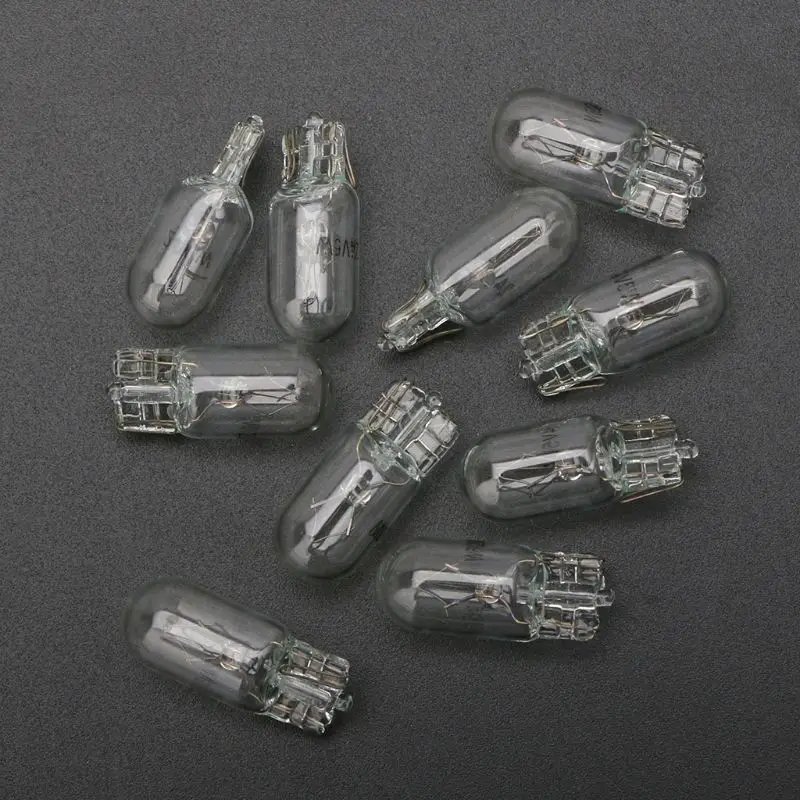 Горячая новинка 10 шт. T5 W5W белый цвет 1 2 W 194 501 DC 12V/24V автомобильная лампа боковая
