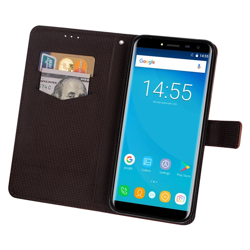 Чехол для Oukitel C8 Роскошный чехол-книжка из искусственной кожи чехол защитная