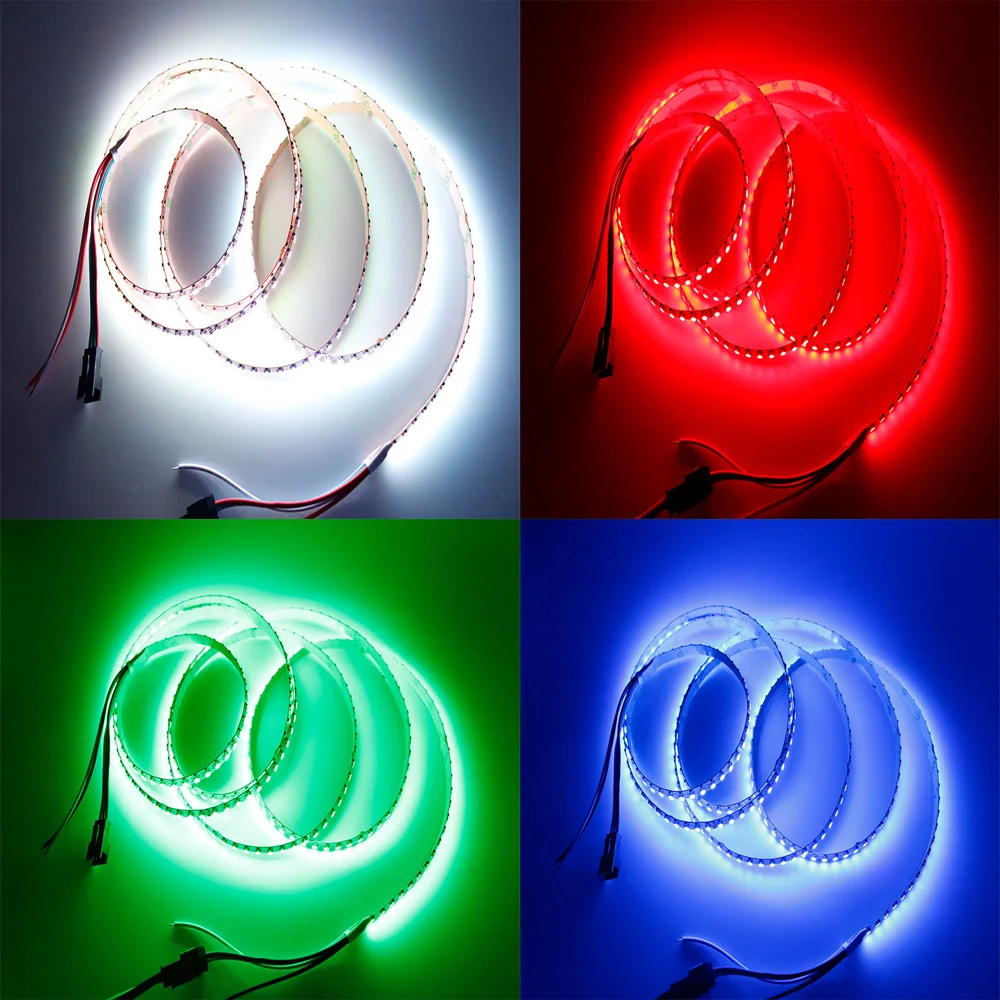 SK6812 1 м 2 Мини 3535 Адресуемая RGB светодиодная Пиксельная полоса 144 светодиодов/м DC5V