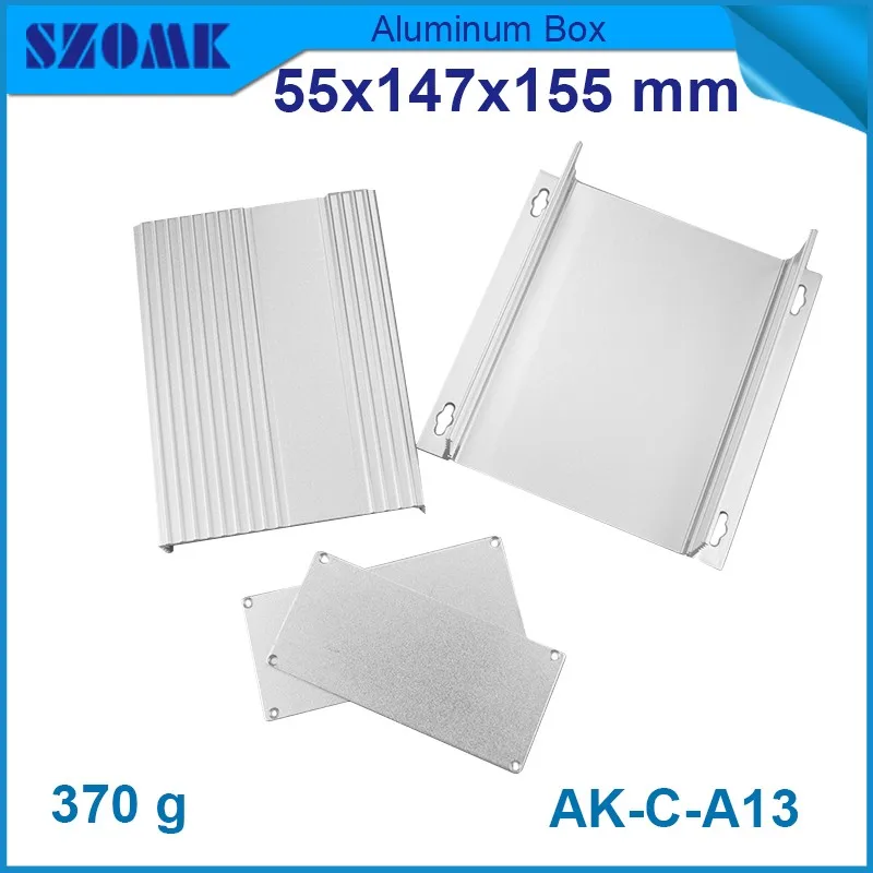 

10 шт./партия, алюминиевые коробки для электроники 55(H)x147(W)x155(L) мм