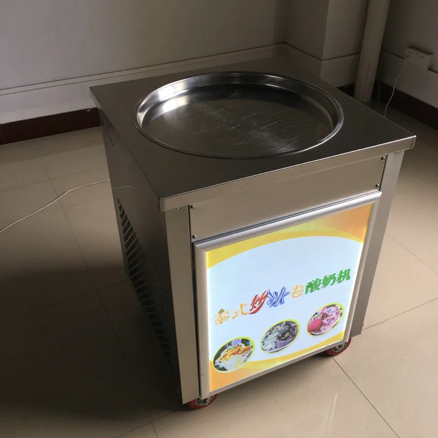 DHL доставка один сковорода электрическая машина для жареного мороженого 1800 Вт