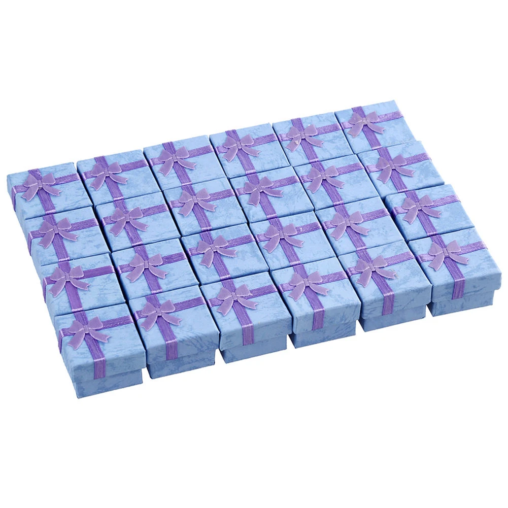 Коробка для хранения ювелирных изделий 24 шт. кольцо сережек дисплей Подарочная