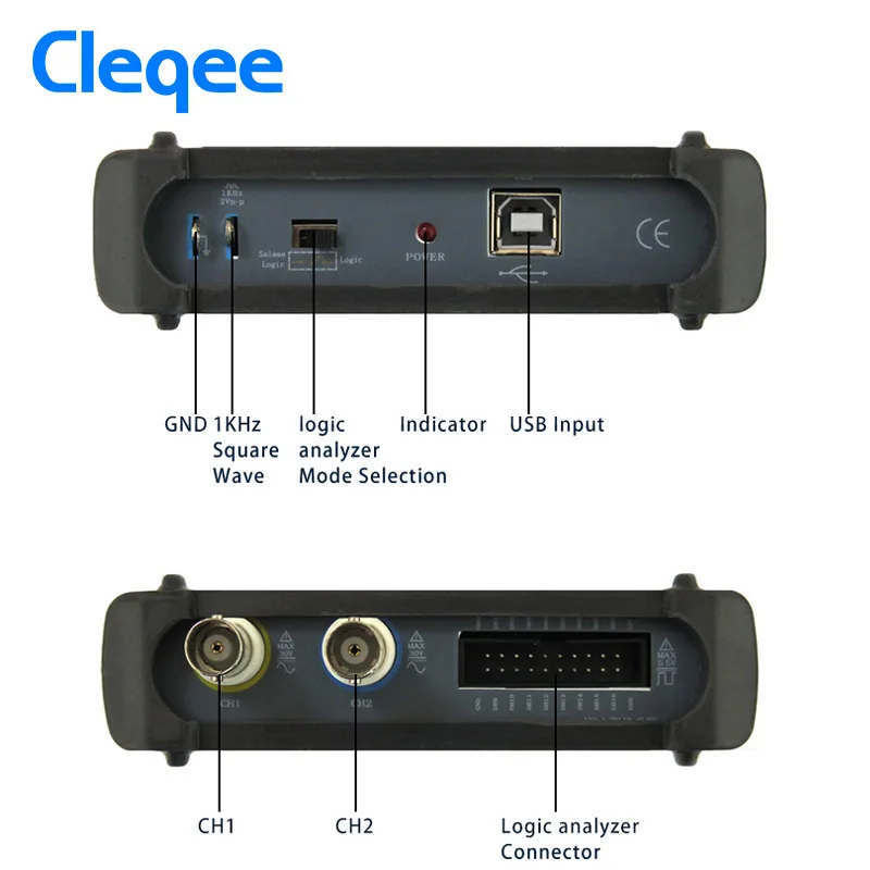 ISDS205C улучшенная версия стандартный ПК USB аналоговый Виртуальный осциллограф 2