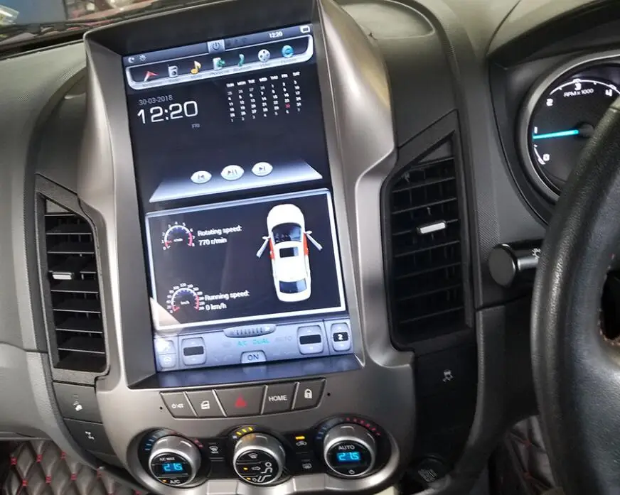Android 7,1 Tesla стиль автомобиля нет dvd-плеер gps навигация для Ford Ranger 2011- Мультимедиа Стерео Авторадио блок Радио стерео