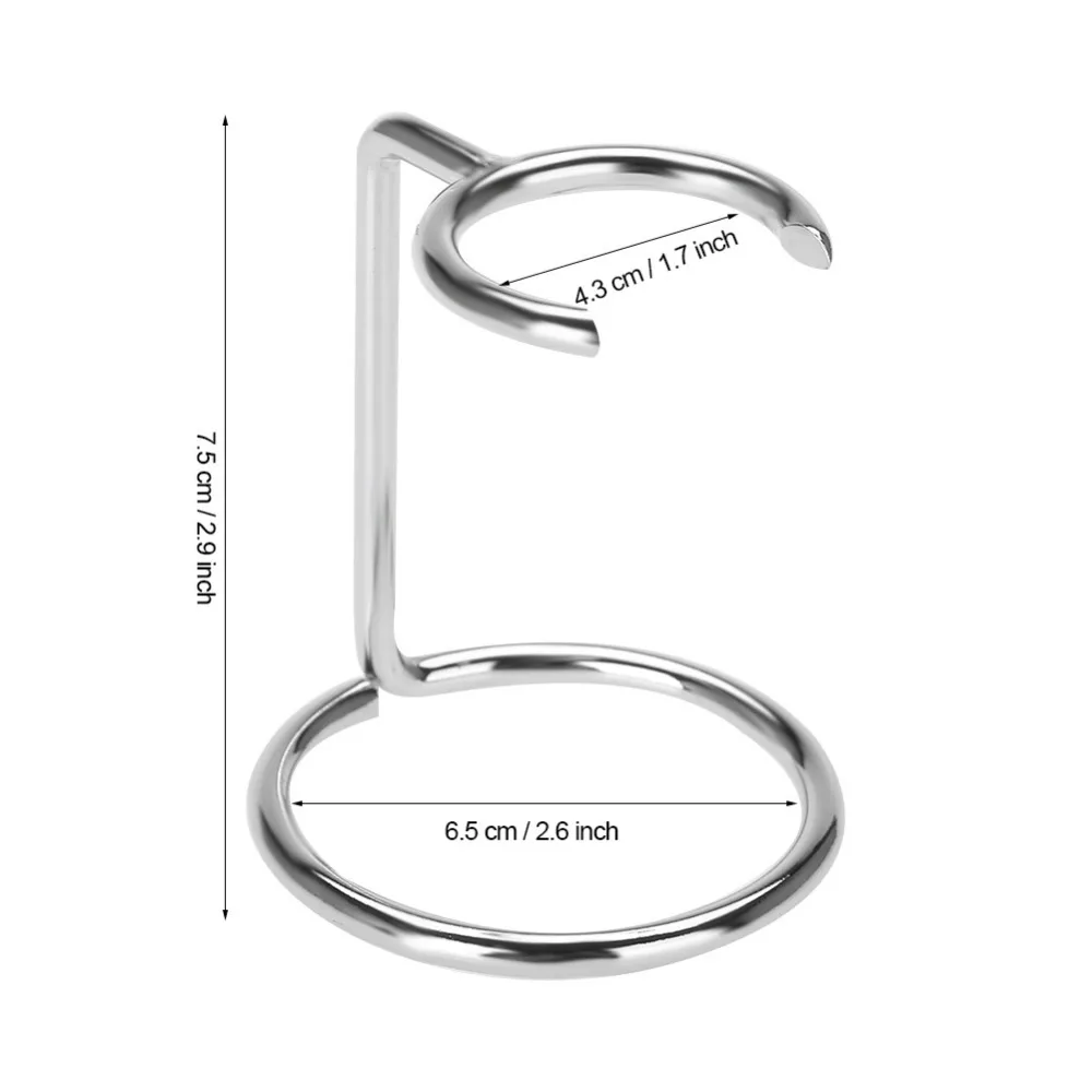 Мужской держатель для кистей бритья прочная подставка бороды из серебряного