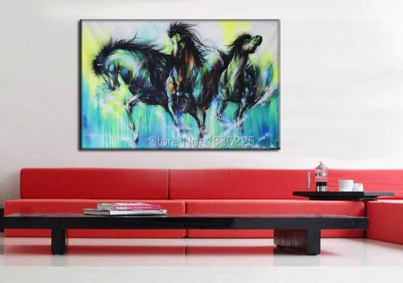 Высокое качество низкая цена художественные картины бегущая лошадь фотообои