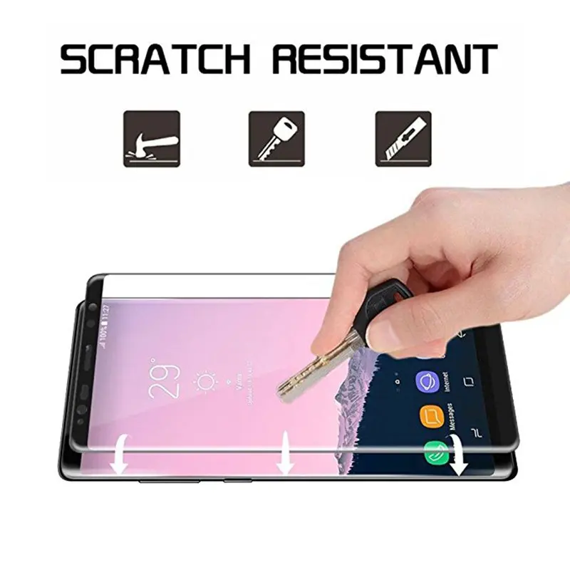 3D полноразмерная стеклянная пленка для Samsung Galaxy Note 8 Note8 N950FD N950 Защитная
