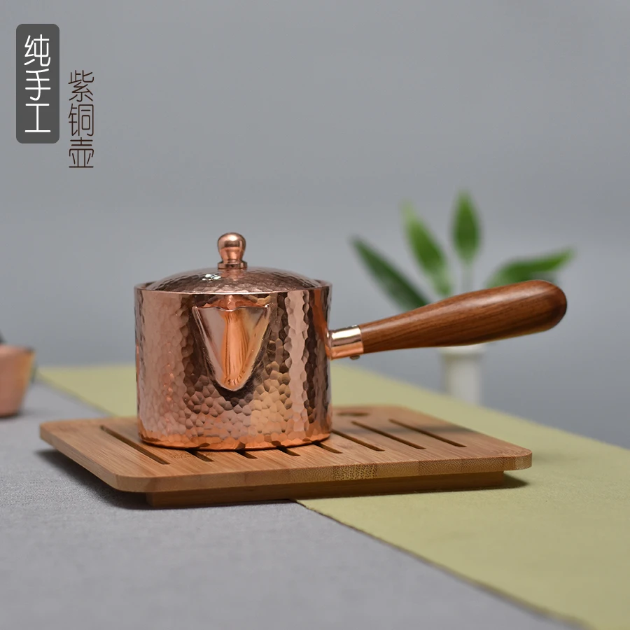 Чистый медный котел ручной работы кунг фу заварочный чайник teaware китайский