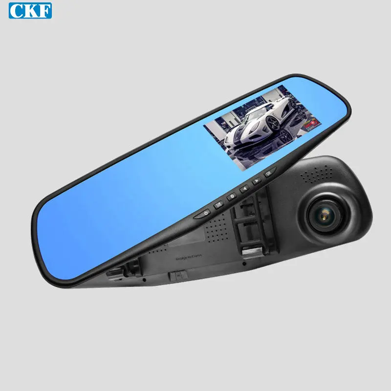 2 шт. зеркало заднего вида с двумя объективами hd1080p ночное видение|dash cam|dual lensdash cam