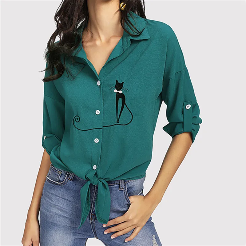 women new arrivals Cat Knotted tee shirt summer stripe t harajuku top harry styles friends femme manche longue cg | Женская одежда