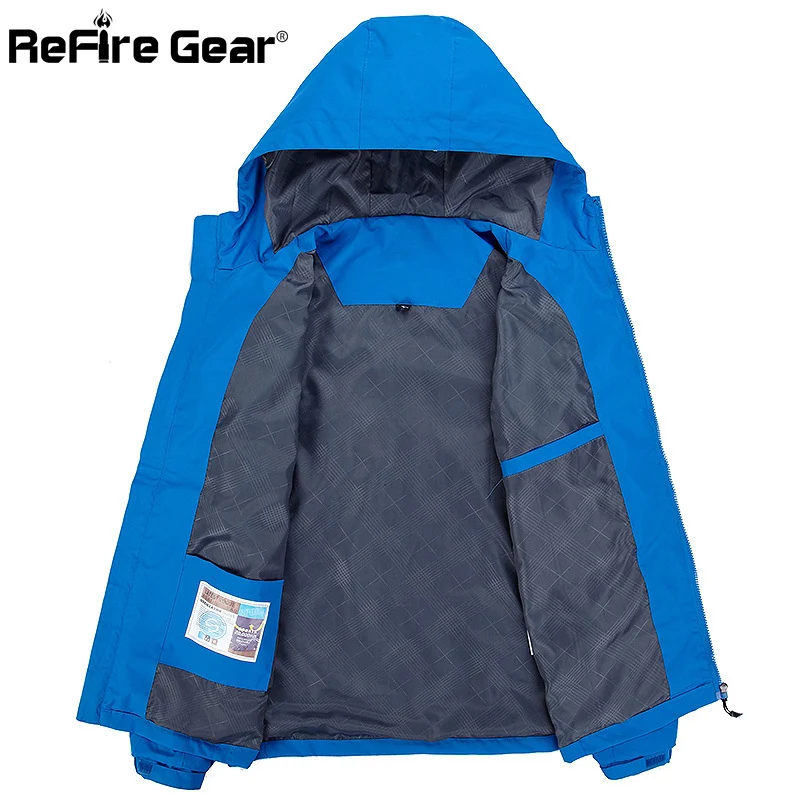 Refire gear Водонепроницаемая тактическая куртка с капюшоном мужская демисезонная теплая военная куртка повседневная ветрозащитная ветровка верхняя одежда пальто