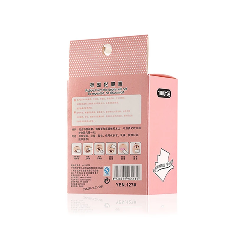 Одноразовые ватные салфетки для макияжа 100 шт./компл. мягкие удаления