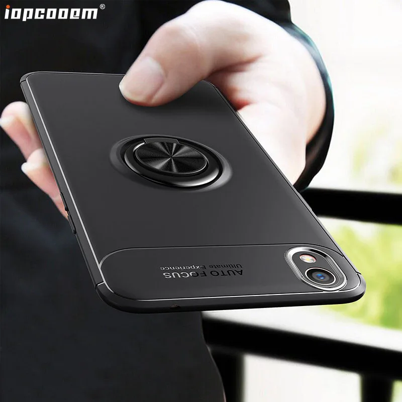

For Xiaomi Redmi 7A Case Fashion business With finger ring Magnetism Holder Phone Back Cover For Redmi 7A Coque