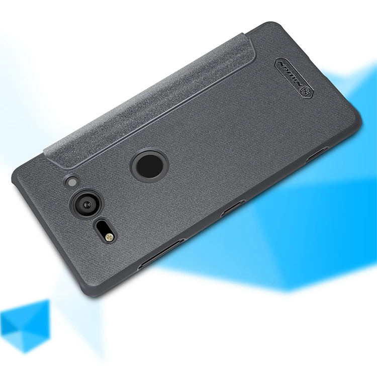 NILLKIN для sony XZ2 Компактный флип-чехол для sony XZ2 чехол-накладка блестящий чехол для телефона из искусственной кожи для sony Xperia XZ2/XZ2 Compact
