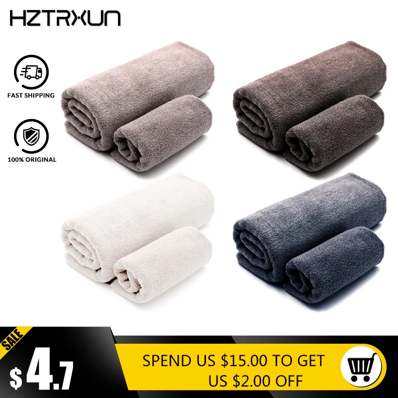 

microfiber large cotton bath towel beach for adults sport pool hair bathroom shower gym sauna travel Terry towels hand towel set