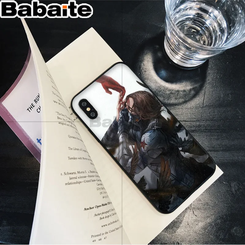 Babaite Marvel the winter solider bucky barnes Топ детальный чехол для телефона для Apple iPhone 8 7 6 6S Plus X XS MAX 5 5S SE XR