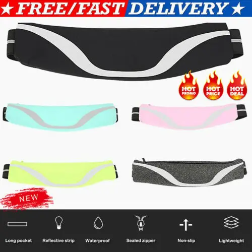 Спортивный беговой пояс поясная карманная сумка водонепроницаемая для езды на