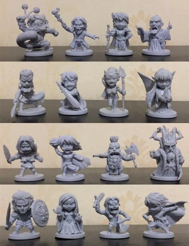 16 pieces 1/72 масштабные модели 16 штук Аркадия герой квеста модель Wargame пластиковые модели наборы игрушек для детей - Цвет: 16 pieces