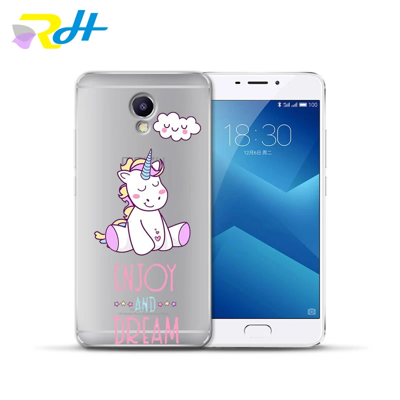 Крышка чехол для Meizu U10 U20 M5 Примечание M5C M3C Pro 6 M3S Max M5S M6 Примечание M3 Примечание Чехлы для Радуга Единорог крышка