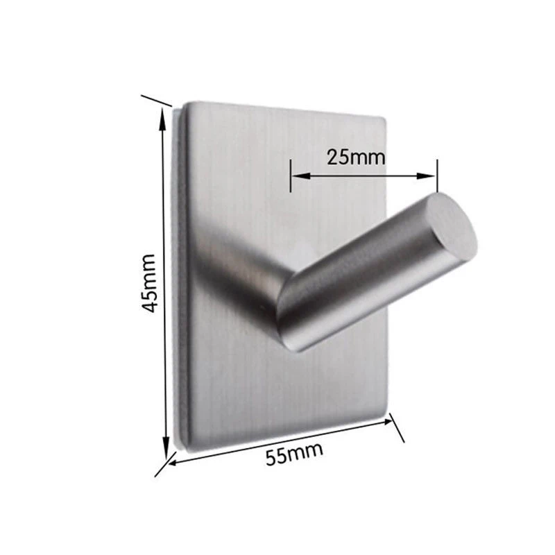 Клей крючок Нержавеющая сталь самостоятельно Ключ стойки вешалки для одежды