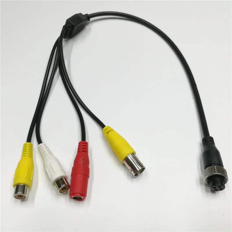 M12 4 P Женский Разъем головка адаптер AV USB DC кабель с байонетным коаксиальным разъемом