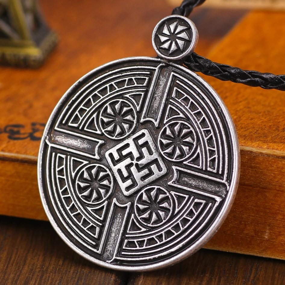 Славянский амулет 5 шт. античный серебряный папоротник цветок тотемная подвеска