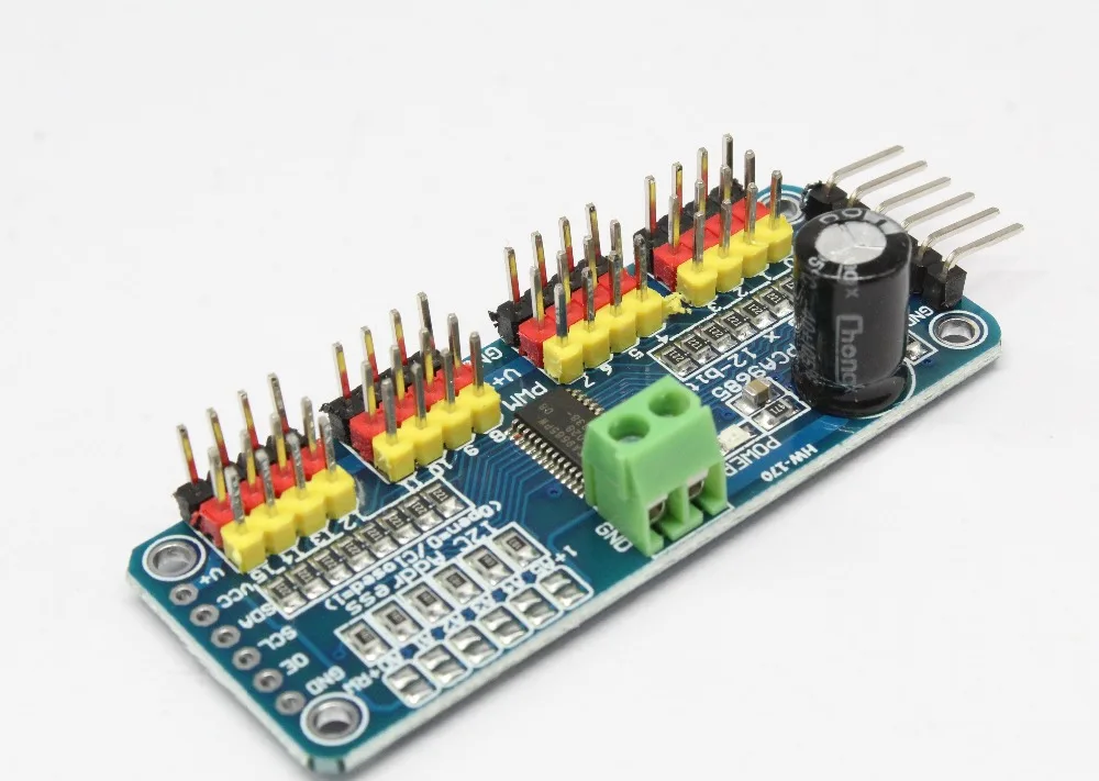 16 канальный 12 битный PWM/Servo Driver I2C интерфейс PCA9685 модуль для arduino или Raspberry pi щит servo