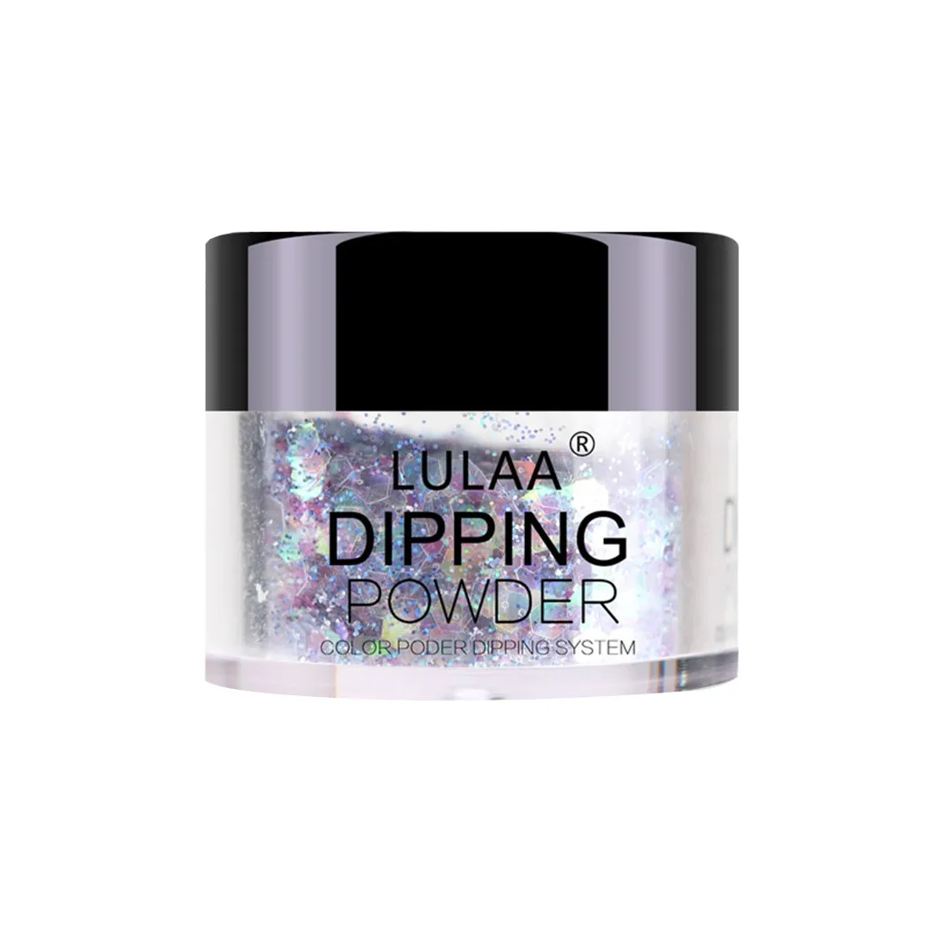 1 коробка красочные блестки акриловый порошок кристаллический полимер ногтей