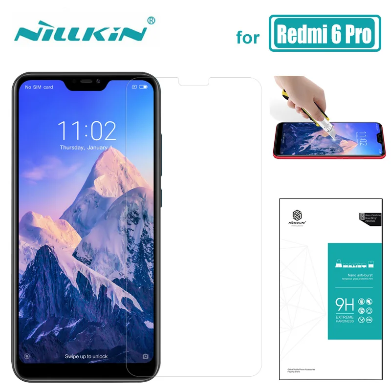 Ультратонкое закаленное стекло Nillkin 9H для Xiaomi Redmi 8 8A 7A 7 6 Pro Защита экрана Note 8T