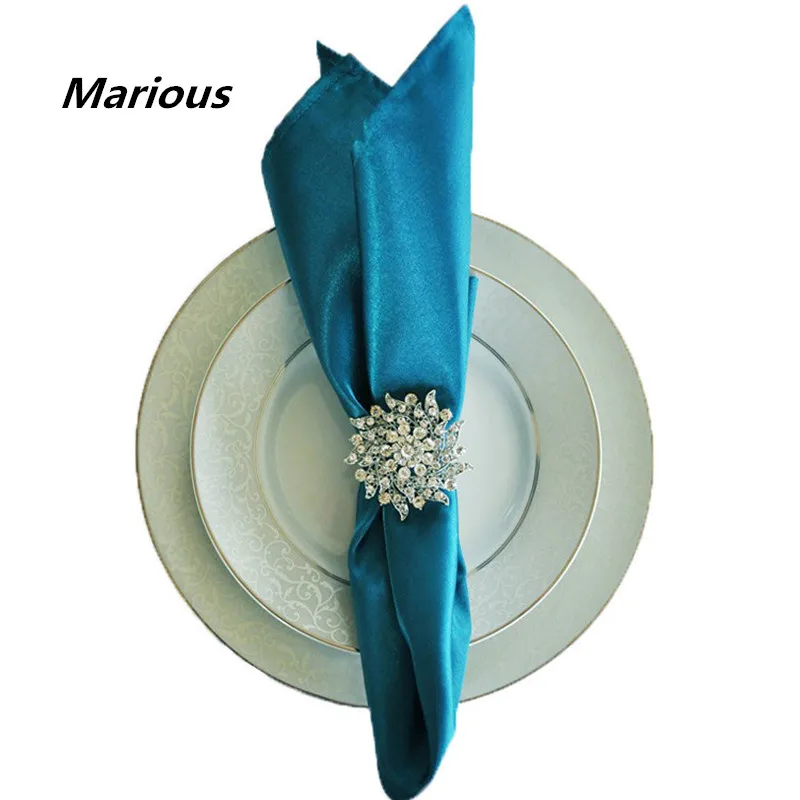 Оптовая Продажа Дешевая настольная Салфетка атласная салфетка для свадебного