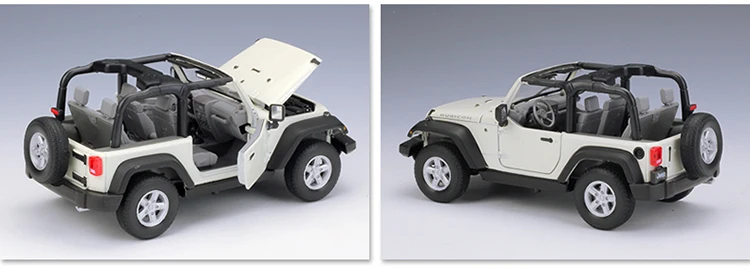 Welly 1/24 весы США 2007 Jeep Wrangler SUV литая модель металлическая модель автомобиля игрушка для детей подарки коллекция