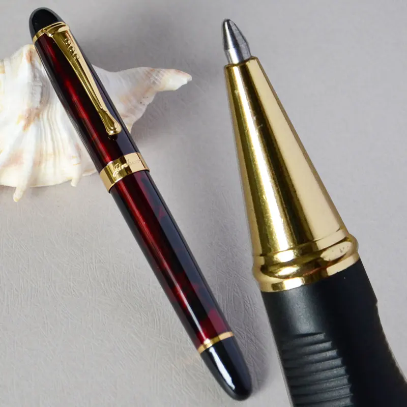 pen as picture show JINHAO X450 серый мрамор и золотой РОЛИК ручка Фиолетовый Синий Розовый Красный коралл белый зеленый черный 21 цветов для выбора JINHAO 450 - Цвет: pen as picture show