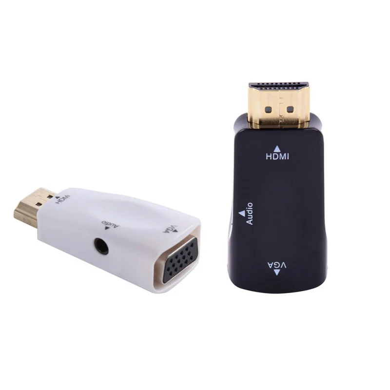 DVD PC 1080P HDMI Male to VGA Female Video Converter Adapter Audio Cable | Электроника