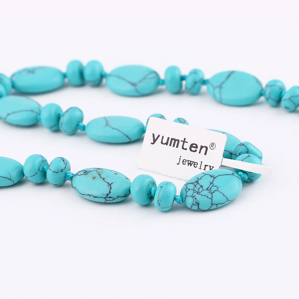 Yumten кристаллы ожерелье для женщин камень ювелирное изделие мужчин и чокер