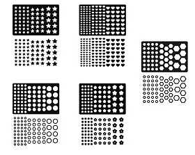 Five combinations Свинья, для рукоделия, металлические режущие штампы, высечки, высечки, пресс-форма для украшения карт, скрапбукинга, бумаги, ремесла, нож, форма, лезвие, трафареты - Цвет: Five combinations
