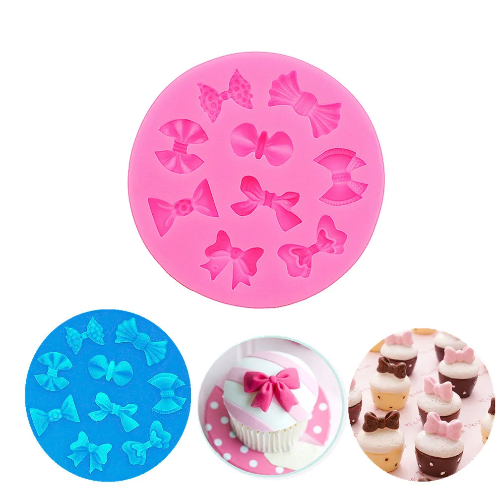 Гаджеты формы для помадки силиконовая форма банта инструменты украшения тортов