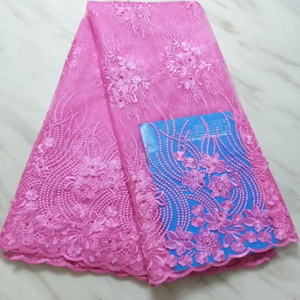 

Cassiel Net Lace Fabric High Quality 2019 Embroidery African Lace Fabric Beautiful Nigerian Lace Fabrics For Wedding