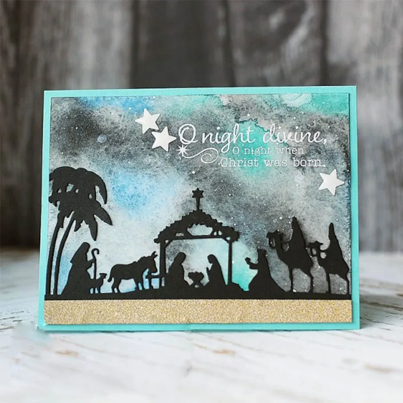 

Follower Visit Jesus Metal Cutting Dies Stencil for Scrapbooking Photo Album Embossing Paper Cards Making Decorative Craft