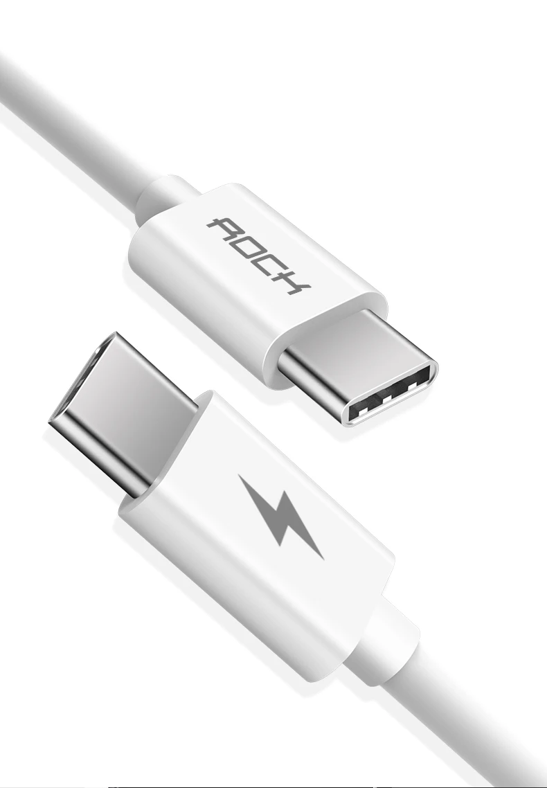 ROCK PD 3A usb type C USB-C кабель для samsung huawei OnePlus 6t 6 5 для iPad Pro для Macbook 60 Вт QC 4,0 type C кабель