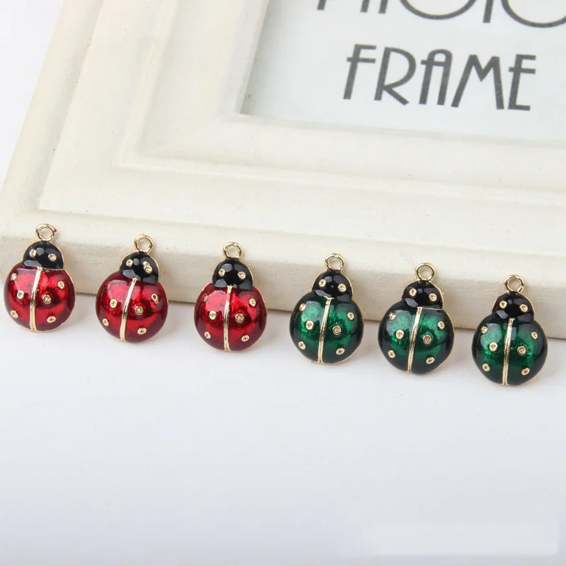 2 шт. женские серьги подвески божья коровка|be charm|drop charmcharm charm |